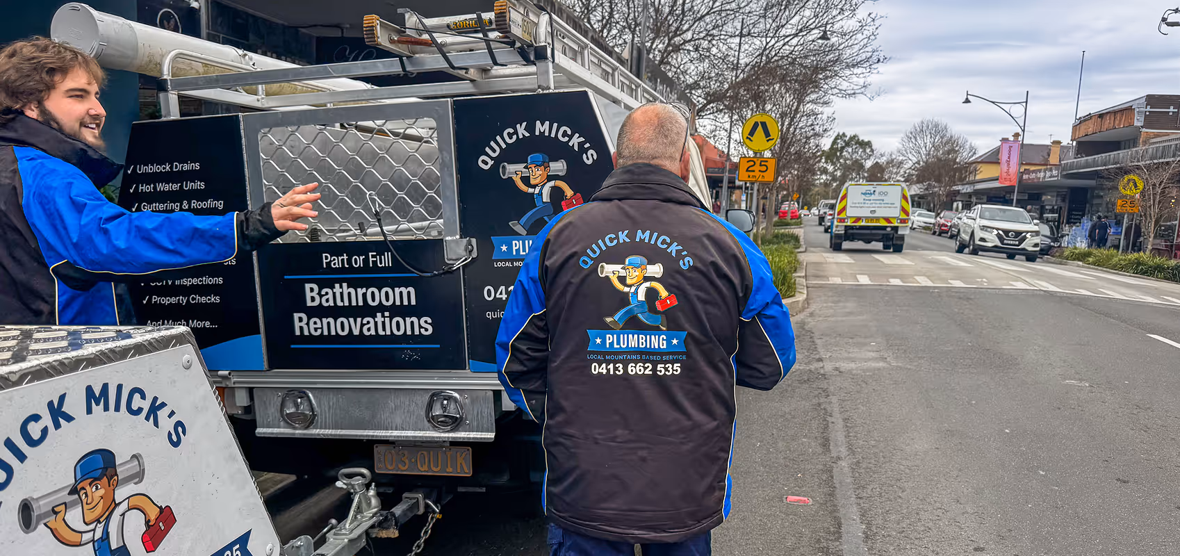 quick mick's plumbing starting bathroom renovation at home in the blue mountains nsw